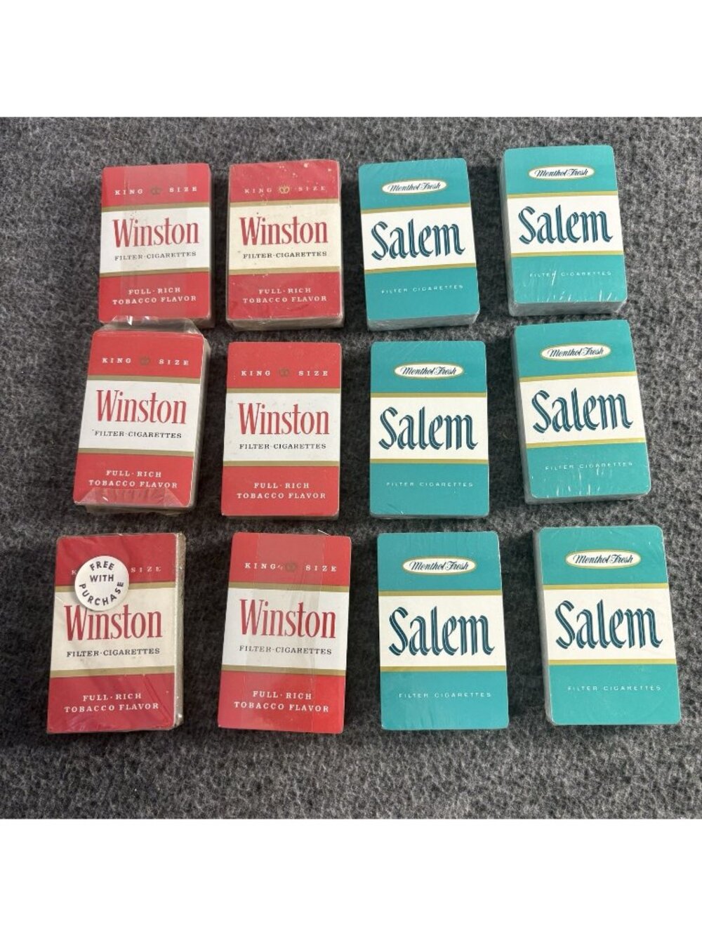 Vintage RJ Reynolds Winston Salem Advertising Playing Cards 12 Sealed